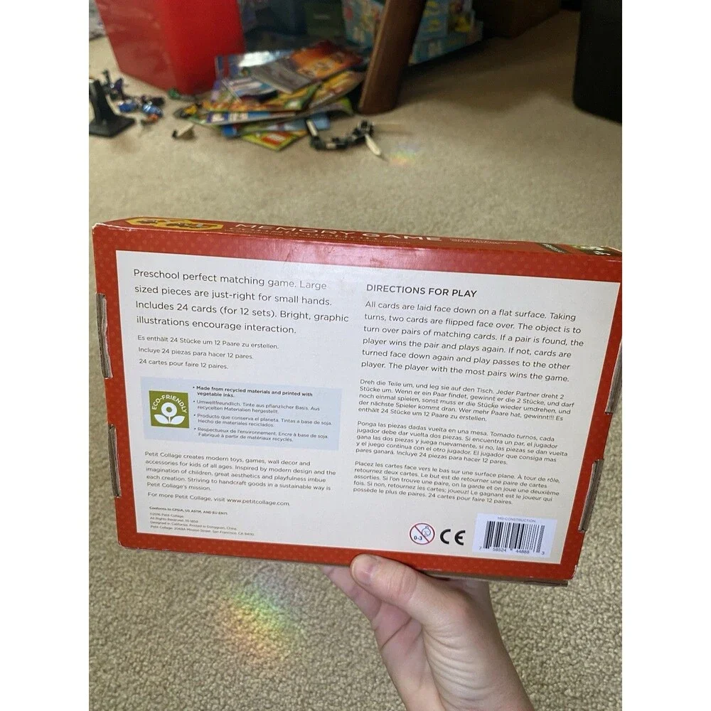 Petit Collage Construction Memory Game 24 Cards Ages 3+